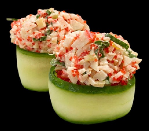 Gunkan Sałatka Surimi + Sos Mango
